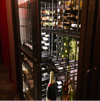 Проект: Винный шкаф в индустриальном стиле для бара 