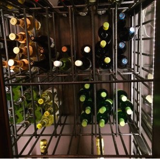 Проект: Винный шкаф в индустриальном стиле для бара 