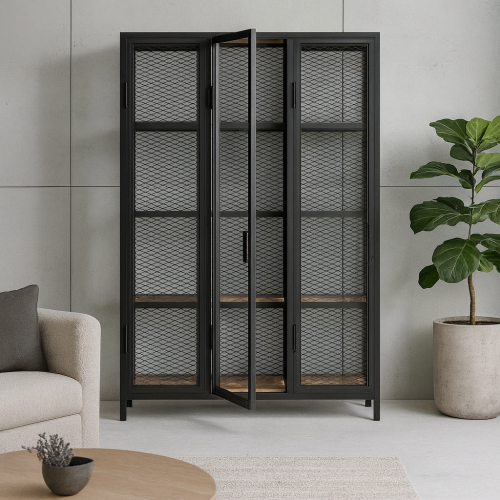 Стеллаж в loft стиле "Джагги #3", размер: 2300x1300x400мм