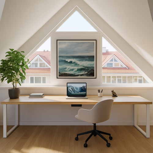 Рабочий стол  из дубового массива