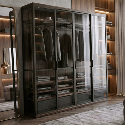 Гардеробный лофт шкаф 