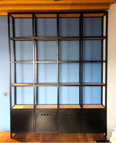 Стеллаж лофт "Black & Black #2"