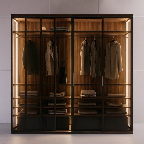 Гардеробный лофт шкаф 