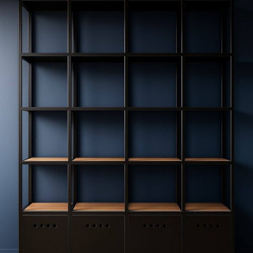 Стеллаж лофт "Black & Black #2"