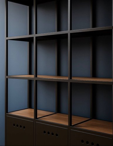 Стеллаж лофт "Black & Black #2"