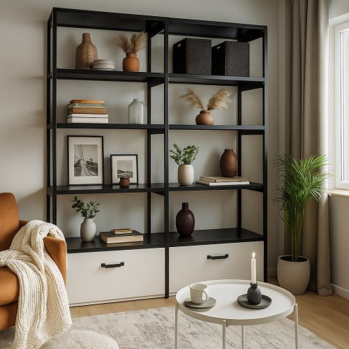 Лофт стеллаж "Rudolph#2" - 2 секции