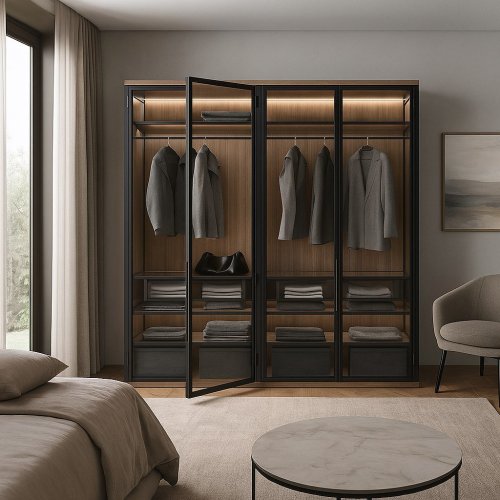 Гардеробный шкаф "Bergen #2", размер: 2500x2500x600мм