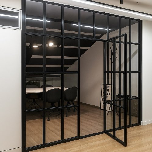 Офисная лофт перегородка