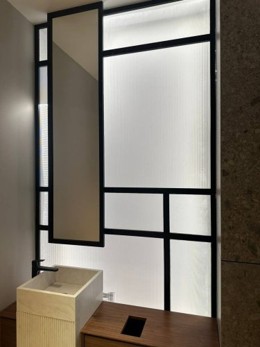 Статичная перегородка в ванную комнату