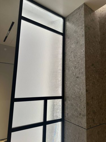 Статичная перегородка в ванную комнату