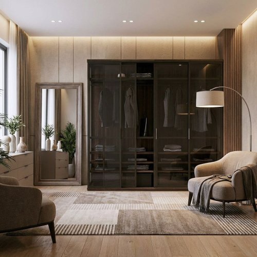 Гардеробный лофт шкаф 