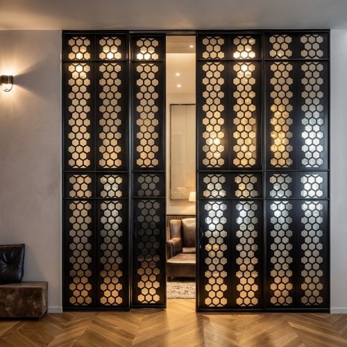 Раздвижная декоративная перегородка/ рисунок IDENT N A-051