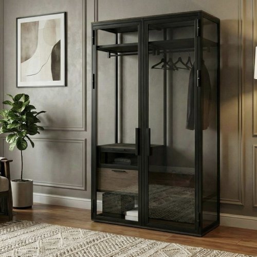 Гардеробный шкаф "Westline" узкий, размер: 1600х2500х600мм