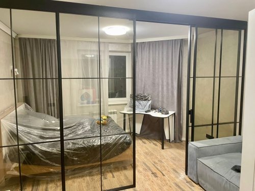 Раздвижная перегородка с тонким профилем